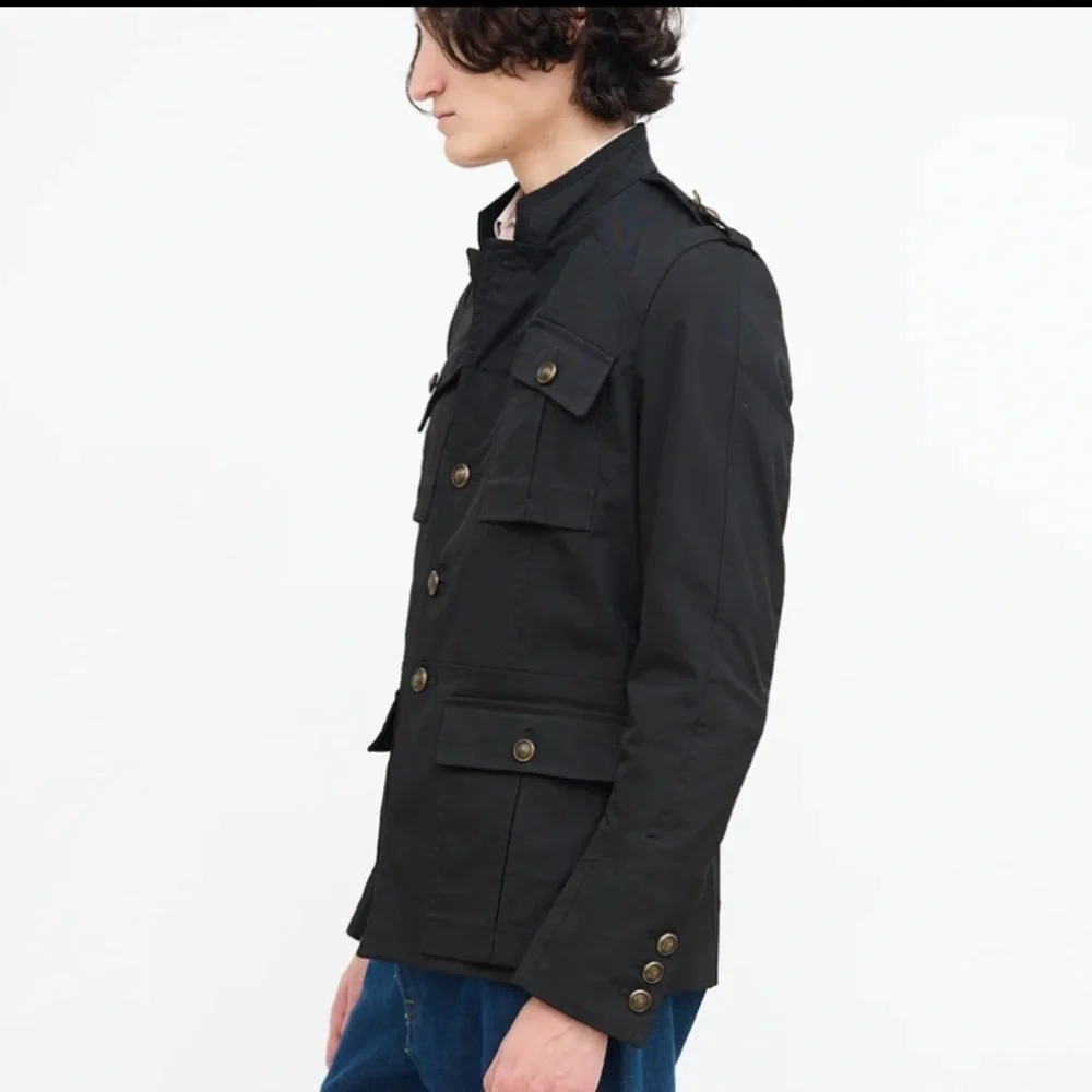 GUCCI Archival 2008 FW Runway Military Field Jacket Waxed Canvas Grey 50 L